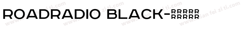 RoadRadio Black字体转换